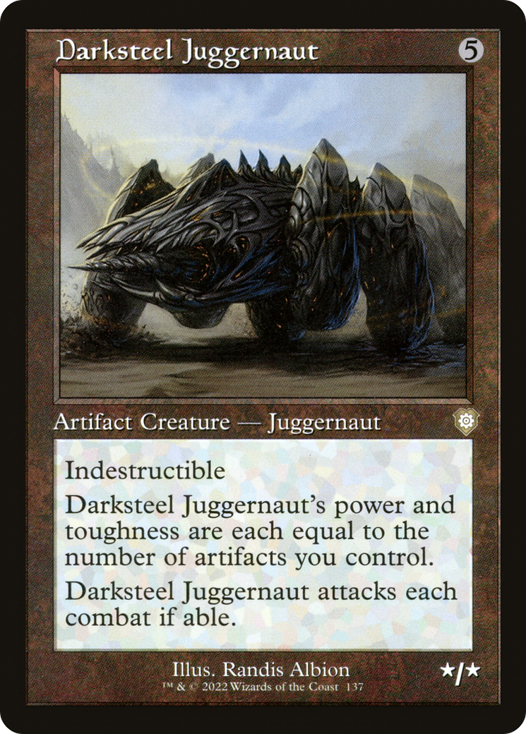 Darksteel Juggernaut (BRC-137) [The Brothers' War Commander] MTG Single Wizards of the Coast