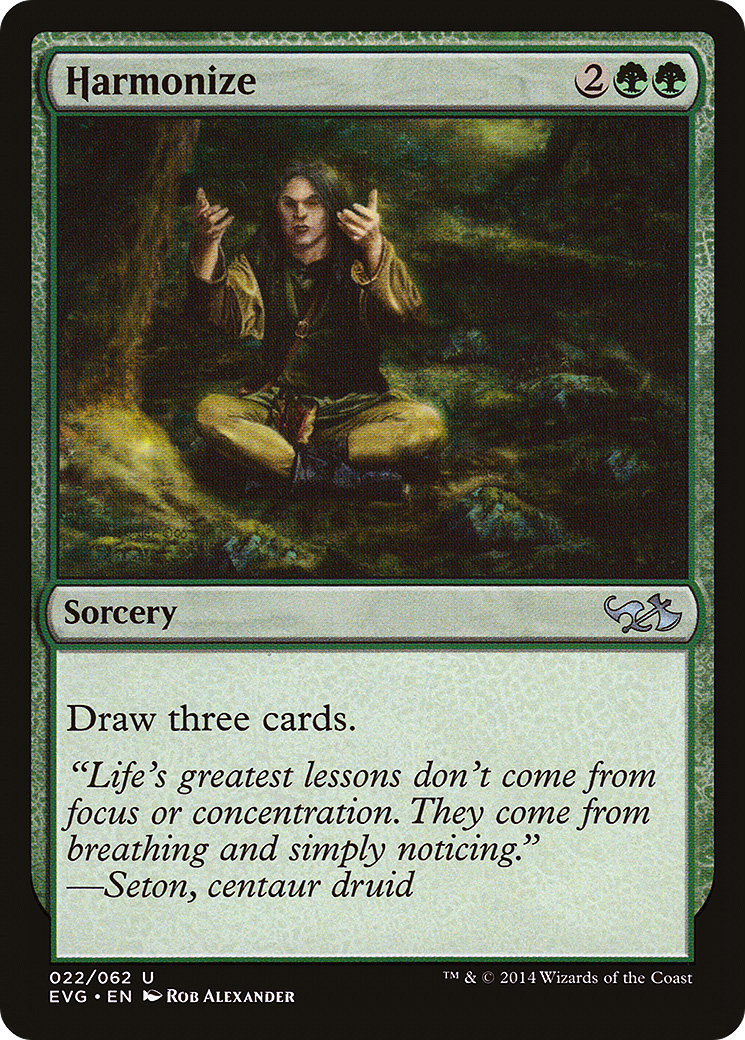 Harmonize (DD3-022) [Misc] Duel Decks Anthology: Elves vs. Goblins MTG Single Wizards of the Coast