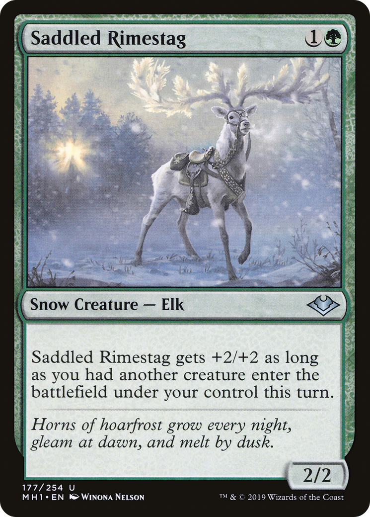 Saddled Rimestag (MH1-177) [Modern Horizons] MTG Single Modern Horizons