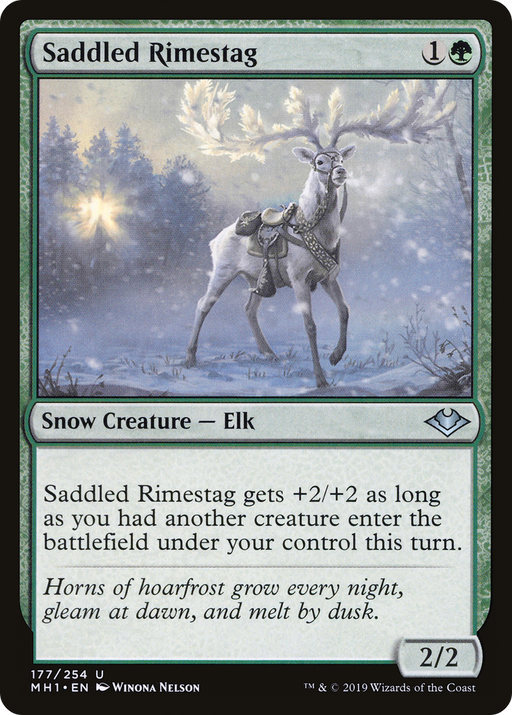Saddled Rimestag (MH1-177) [Modern Horizons] MTG Single Modern Horizons