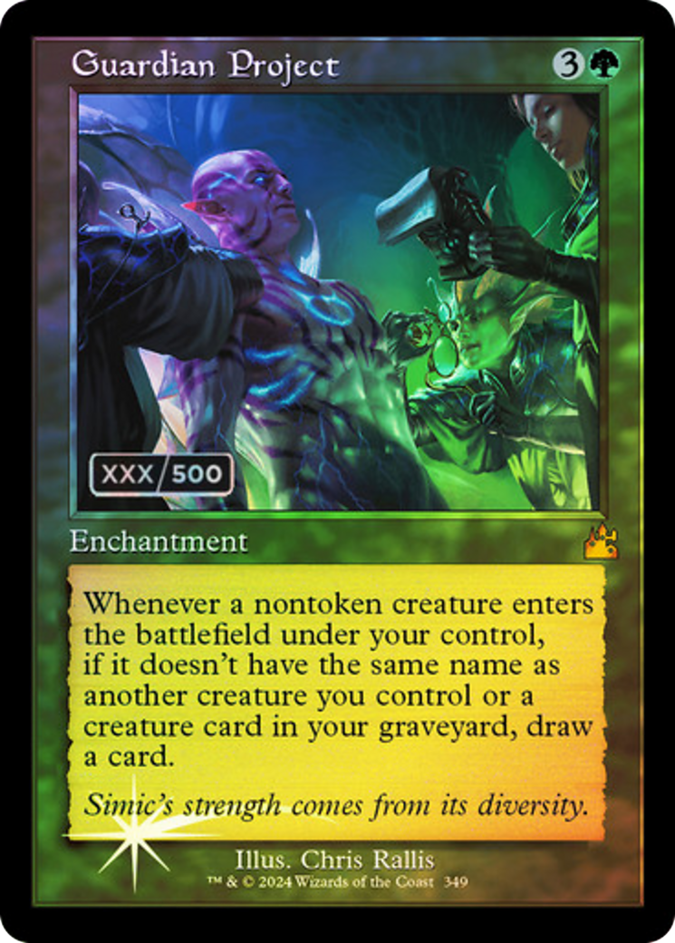 Guardian Project (Serial Numbered) (RVR-349) [Ravnica Remastered] Foil MTG Single Wizards of the Coast