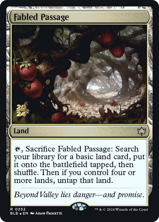 Fabled Passage (PRE-252) [Bloomburrow Promos] Foil MTG Single Wizards of the Coast