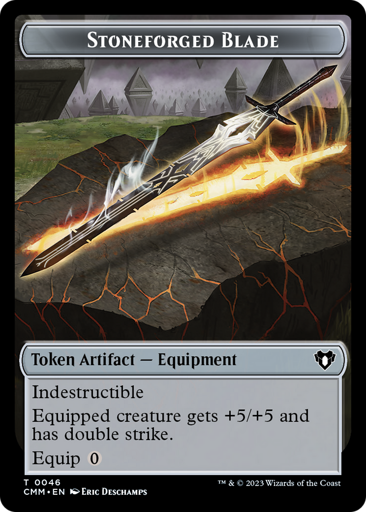 Stoneforged Blade (TCMM-046) [Tokens] Commander Masters Tokens MTG Single Wizards of the Coast
