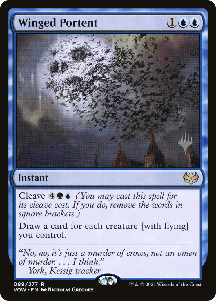Winged Portent (PPNEO-) [Innistrad: Crimson Vow Promos] MTG Single Wizards of the Coast