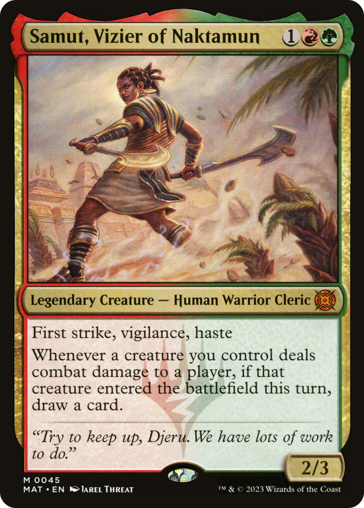 Samut, Vizier of Naktamun (MAT-045) [March of the Machine: The Aftermath] MTG Single Wizards of the Coast