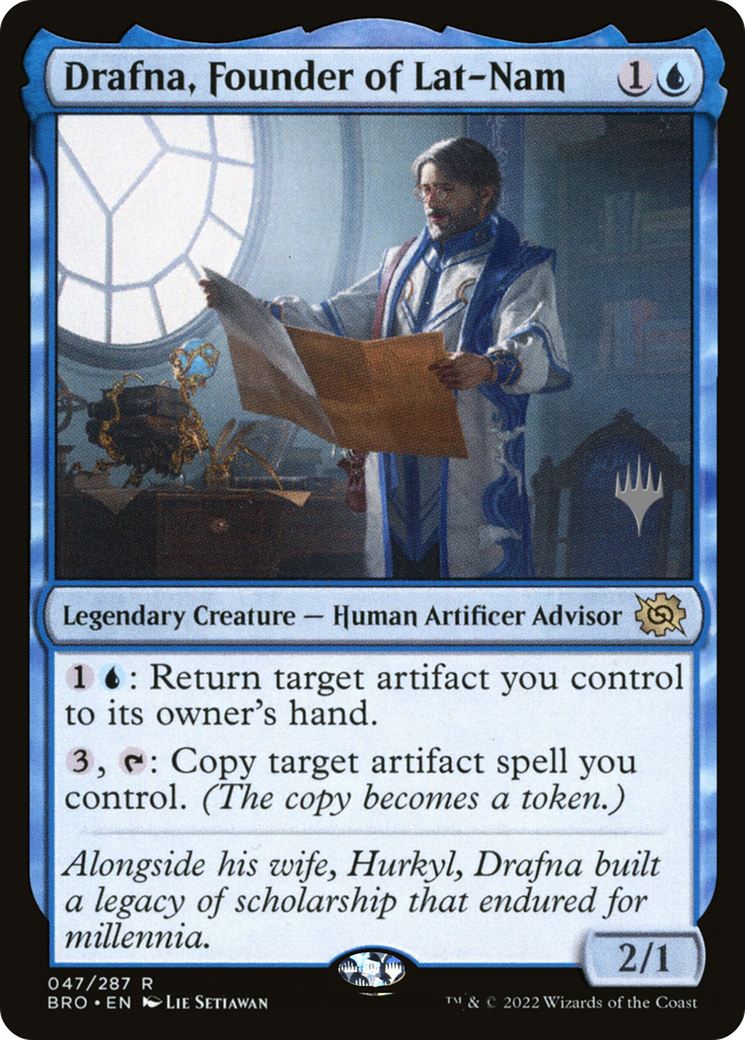 Drafna, Founder of Lat-Nam (PPBRO-47P) [The Brothers' War Promos] MTG Single Wizards of the Coast