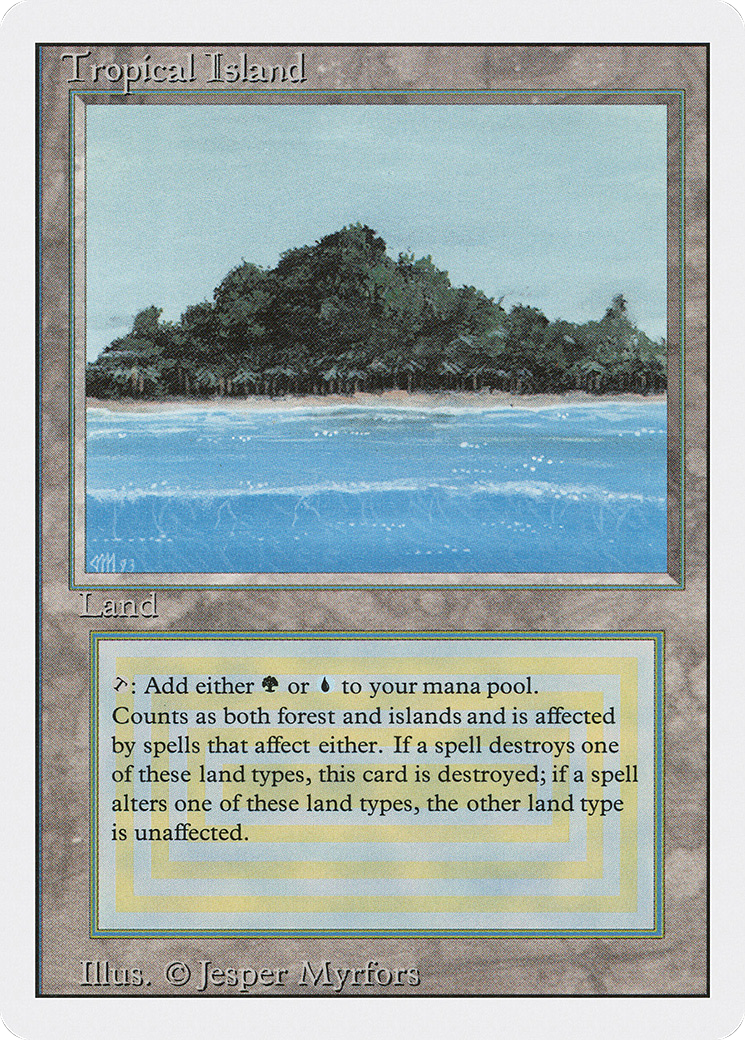 Tropical Island (3ED-288) [Revised Edition] MTG Single Wizards of the Coast