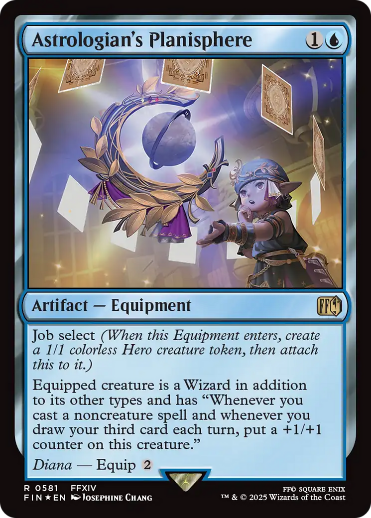 Astrologian's Planisphere (Surge Foil) (FIN-581) [FINAL FANTASY] Foil MTG Single Wizards of the Coast