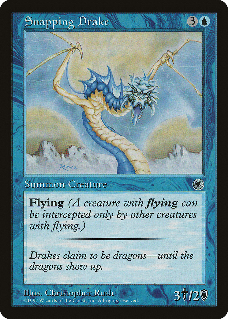 Snapping Drake (POR-67D) [Misc] Portal MTG Single Wizards of the Coast