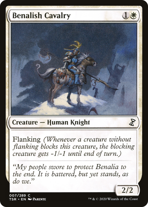 Benalish Cavalry (TSR-007) [Time Spiral Remastered] Foil MTG Single Wizards of the Coast