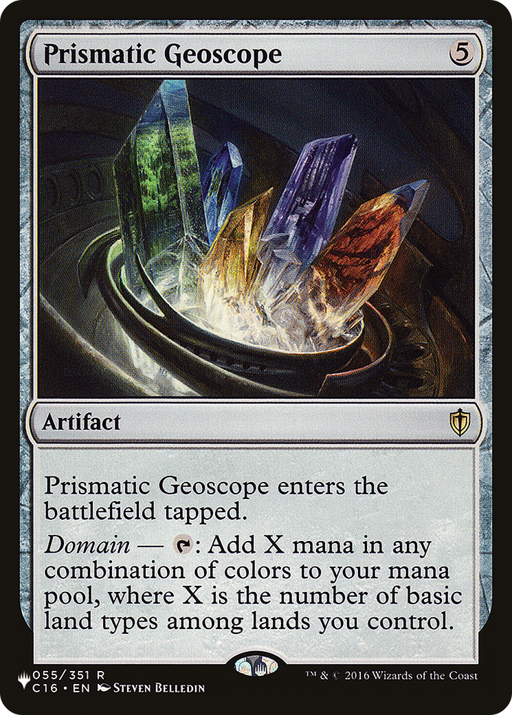 Prismatic Geoscope (LIST-C16-55) [Mystery Booster] The List MTG Single Wizards of the Coast