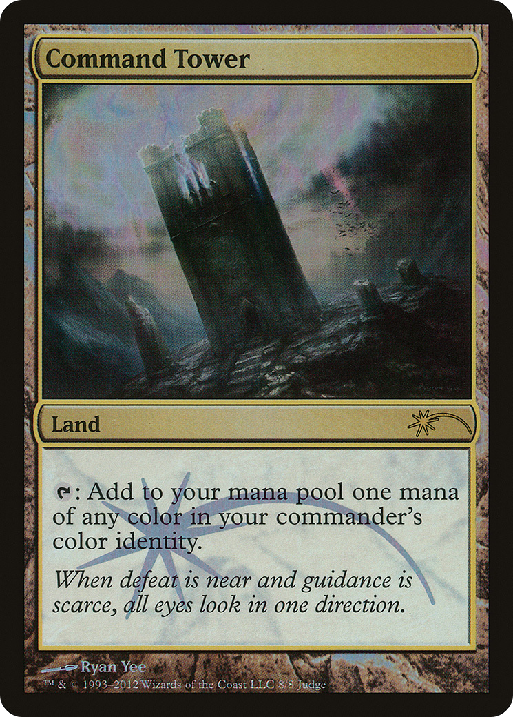 Command Tower (JDG-008) [Misc] Judge Gift Cards 2012 Foil MTG Single Wizards of the Coast