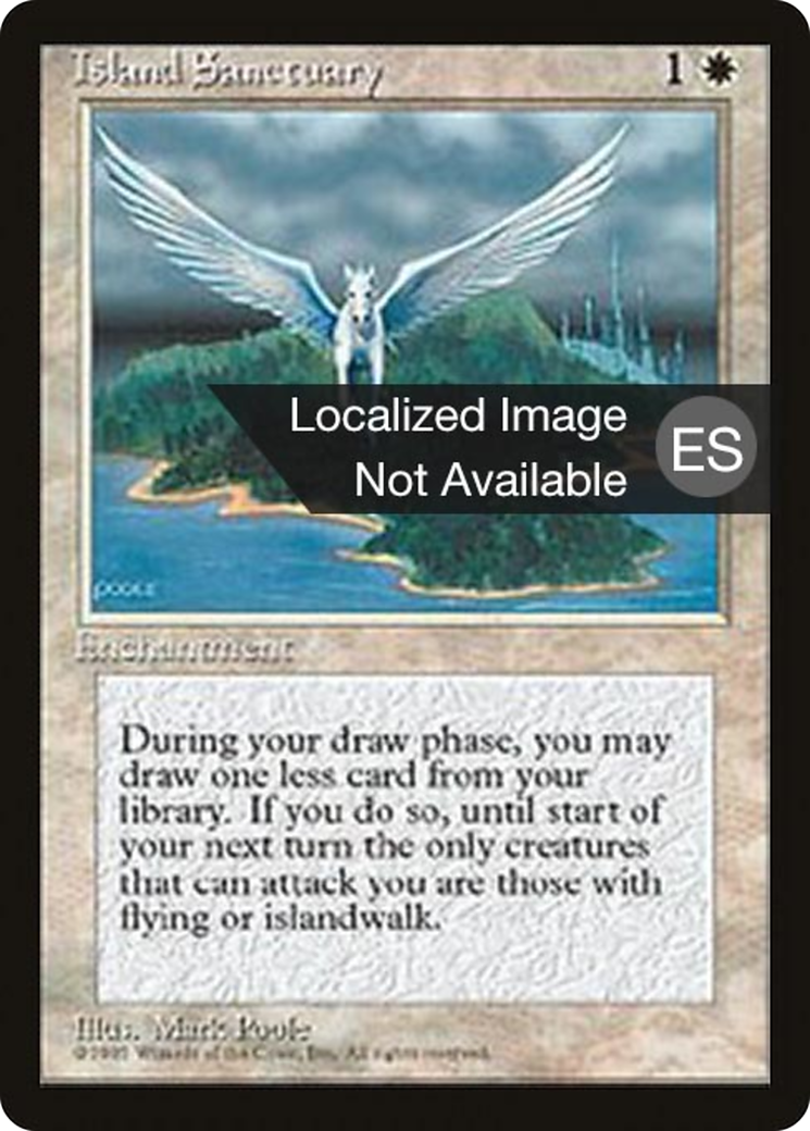 Island Sanctuary (4BB-031) [Fourth Edition Foreign Black Border] MTG Single Wizards of the Coast