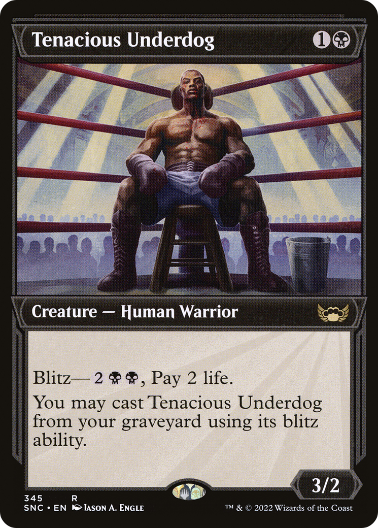Tenacious Underdog (SNC-345) [Streets of New Capenna] (Showcase) MTG Single Wizards of the Coast
