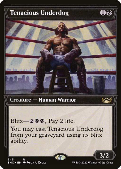 Tenacious Underdog (SNC-345) [Streets of New Capenna] (Showcase) MTG Single Wizards of the Coast