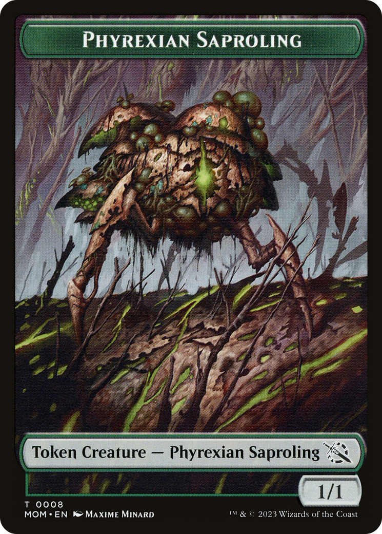 Phyrexian Saproling (TMOM-008) [Tokens] March of the Machine Tokens Foil MTG Single Wizards of the Coast