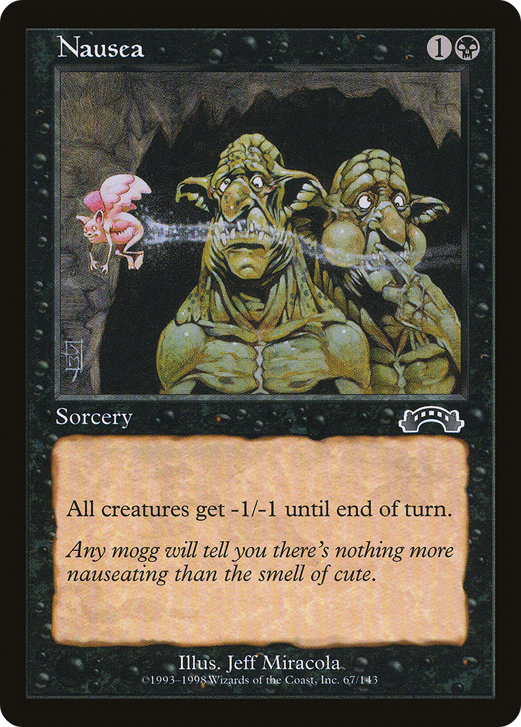 Nausea (EXO-067) [Exodus] MTG Single Wizards of the Coast
