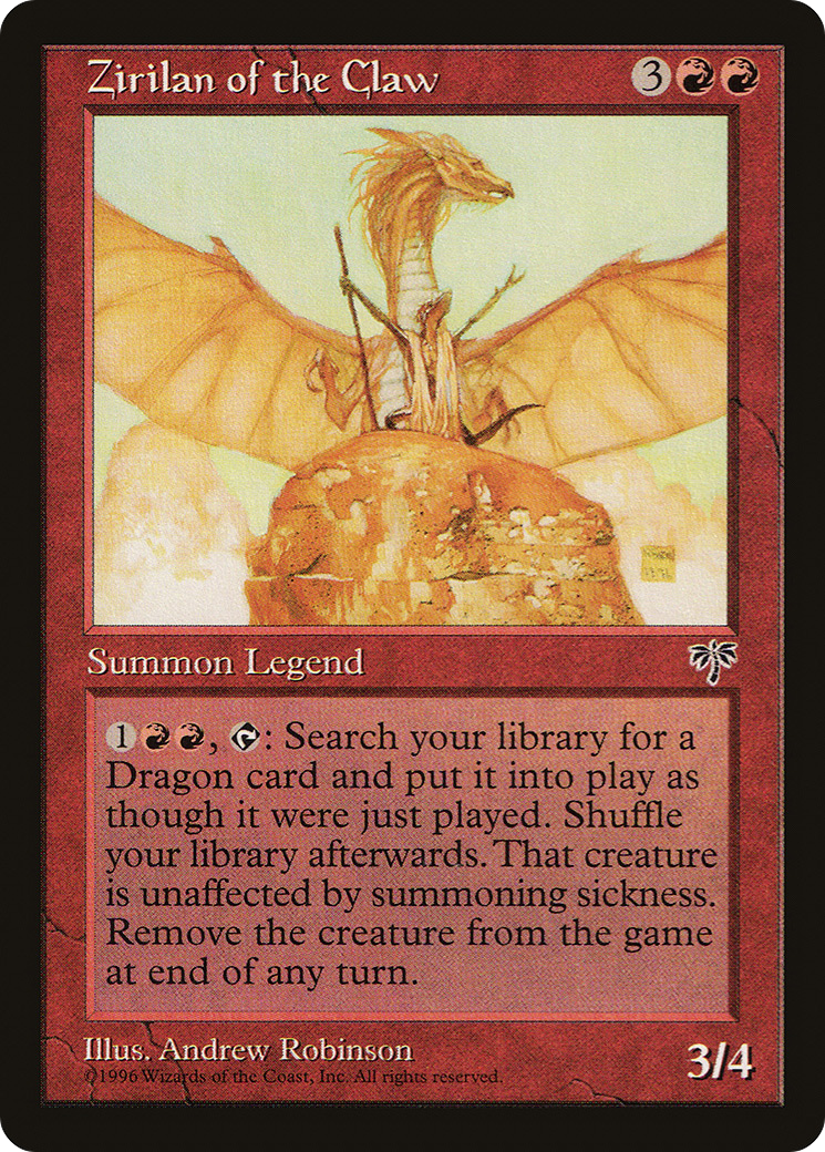 Zirilan of the Claw (MIR-) [Mirage] MTG Single Wizards of the Coast