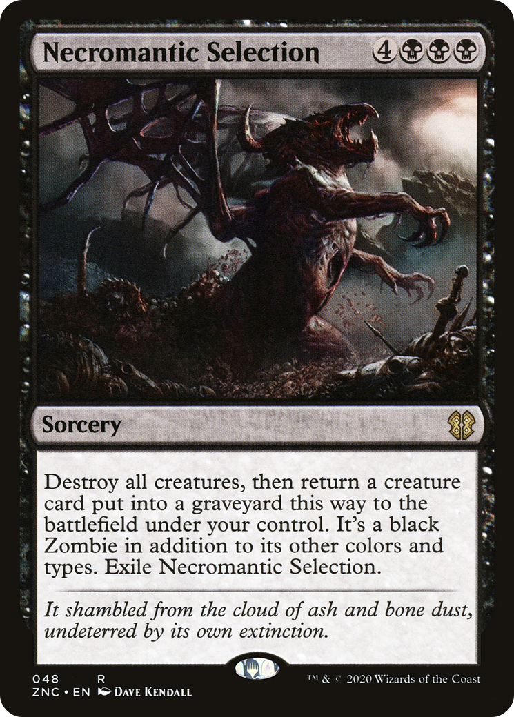 Necromantic Selection (ZNC-048) [Zendikar Rising Commander] MTG Single Wizards of the Coast