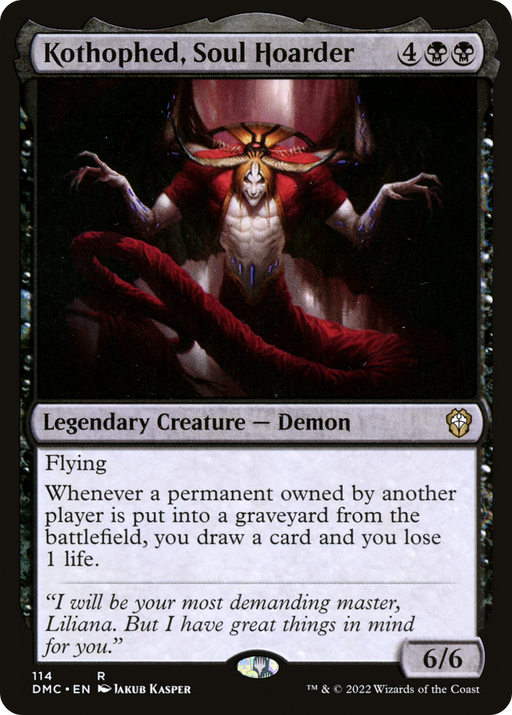 Kothophed, Soul Hoarder (DMC-114) [Dominaria United Commander] MTG Single Wizards of the Coast