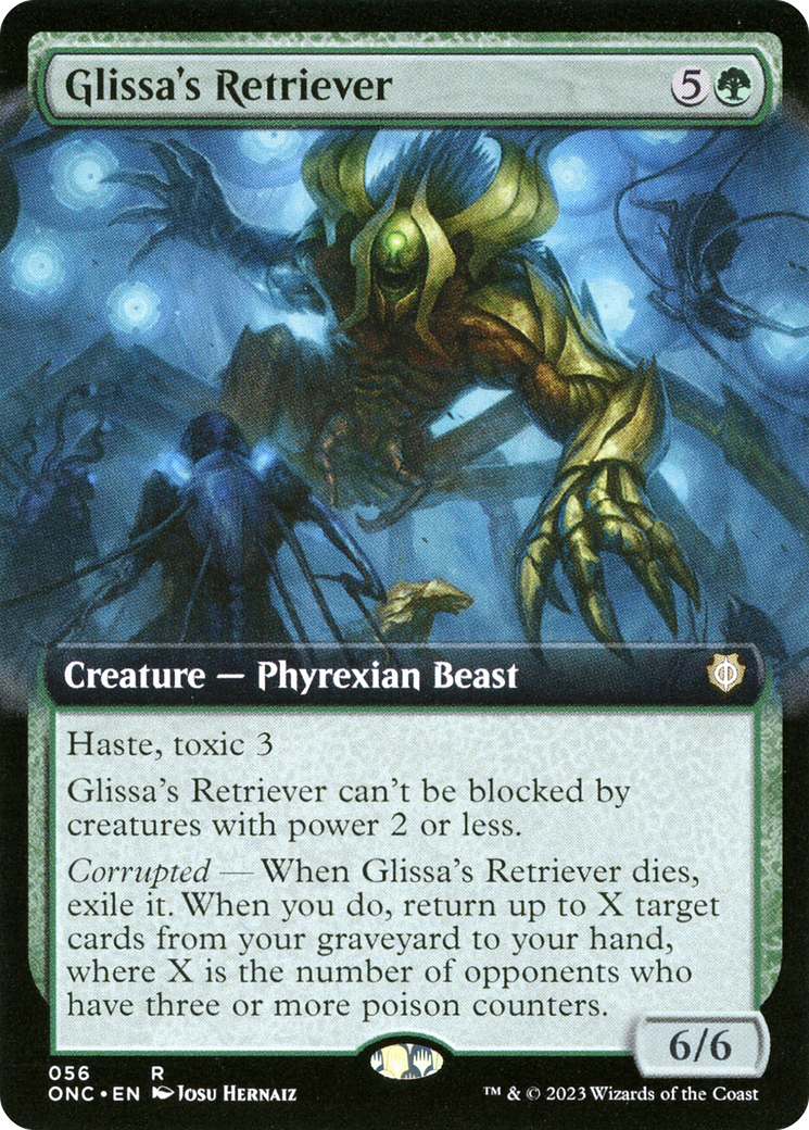 Glissa's Retriever (ONC-056) [Phyrexia: All Will Be One Commander] (Extended Art) MTG Single Wizards of the Coast