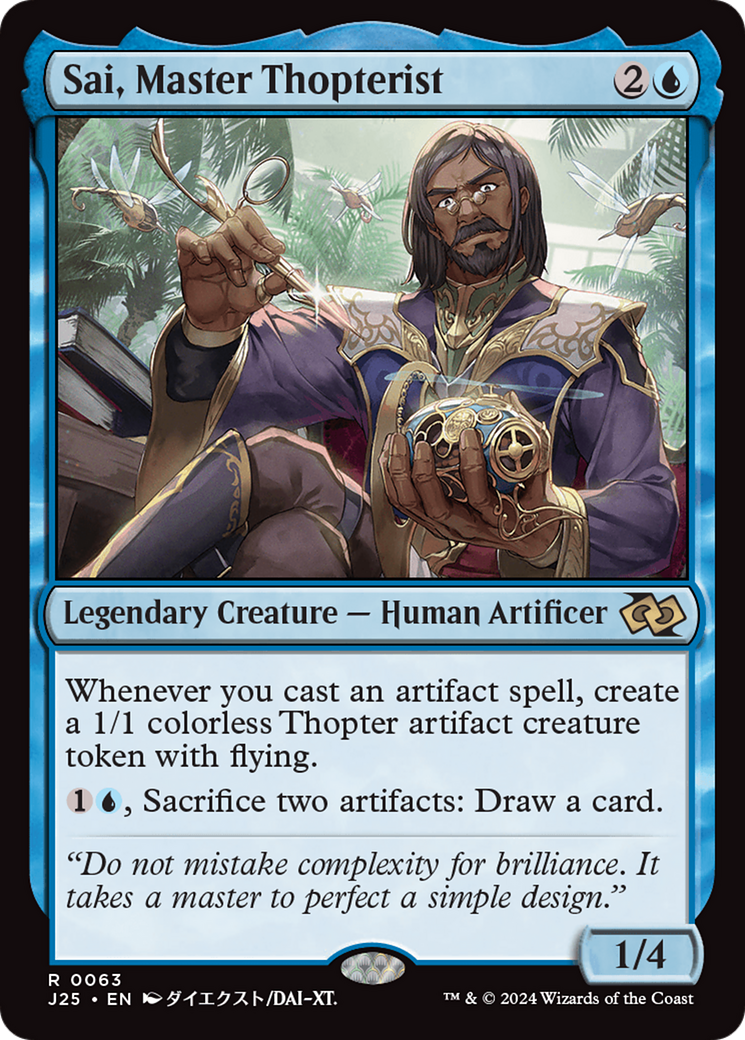 Sai, Master Thopterist (Anime) (J25-063) [Foundations Jumpstart] MTG Single Wizards of the Coast
