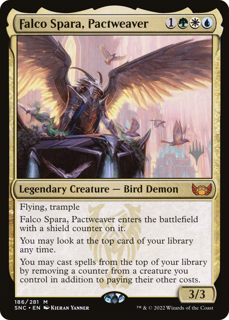Falco Spara, Pactweaver (PPSNC-186) [Streets of New Capenna Promos] Foil MTG Single Wizards of the Coast