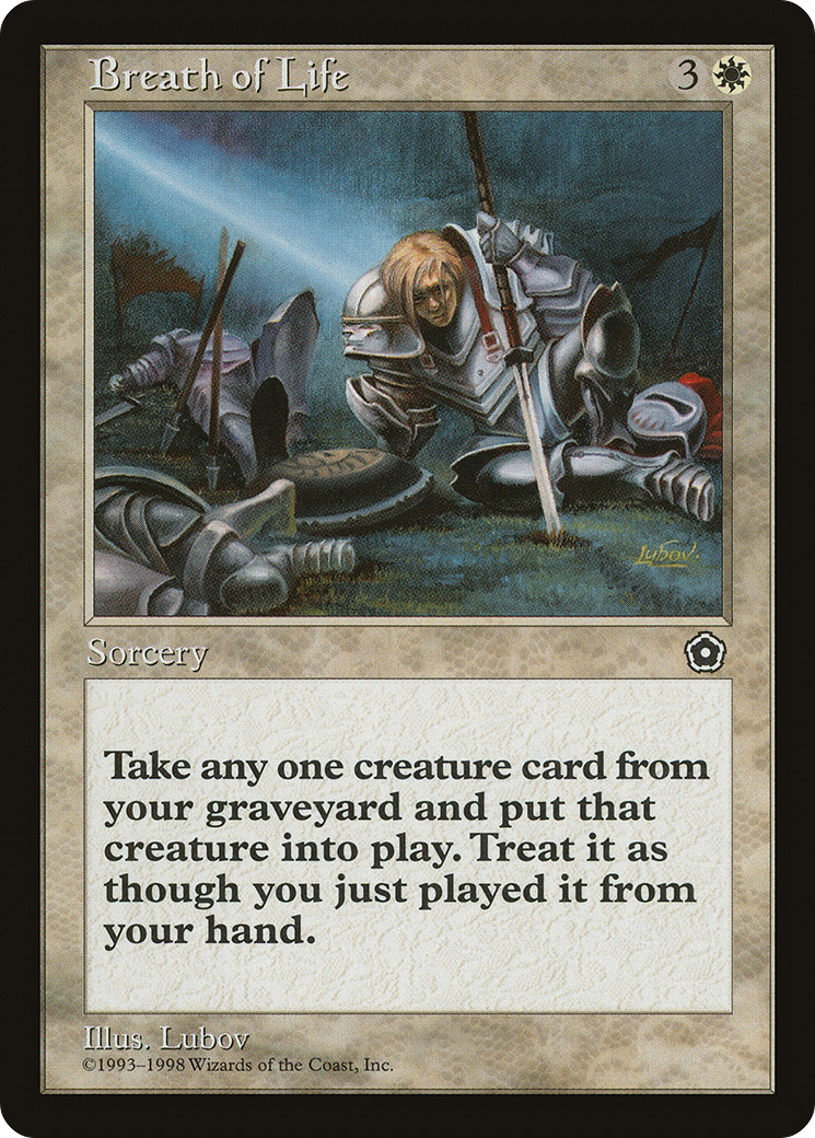 Breath of Life (P02-015) [Misc] Portal Second Age MTG Single Wizards of the Coast