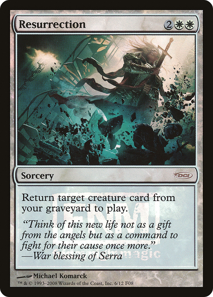 Resurrection (FNM-) [Misc] Friday Night Magic 2008 Foil MTG Single Wizards of the Coast
