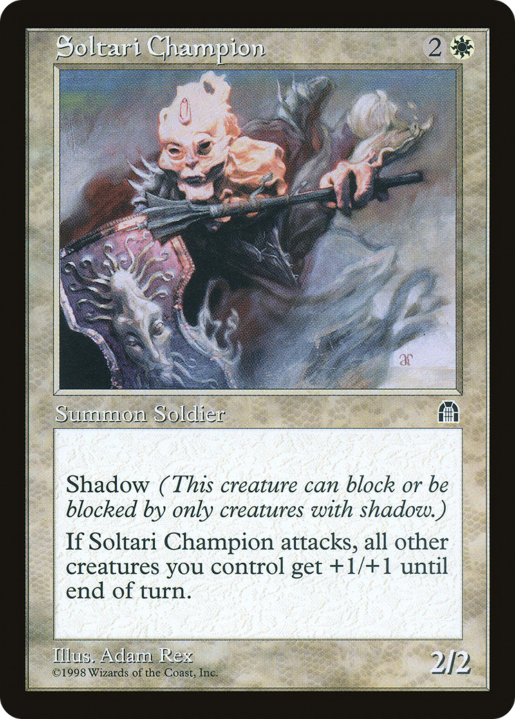Soltari Champion (STH-018) [Stronghold] MTG Single Magic: The Gathering
