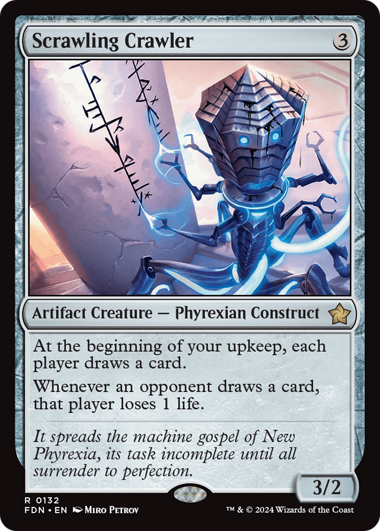 Scrawling Crawler (FDN-132) [Foundations] MTG Single Wizards of the Coast