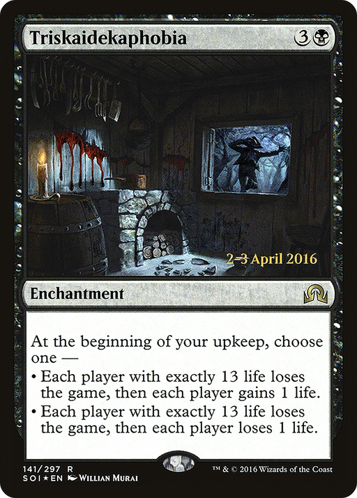Triskaidekaphobia (PRE-141) [Shadows over Innistrad Promos] Foil MTG Single Wizards of the Coast