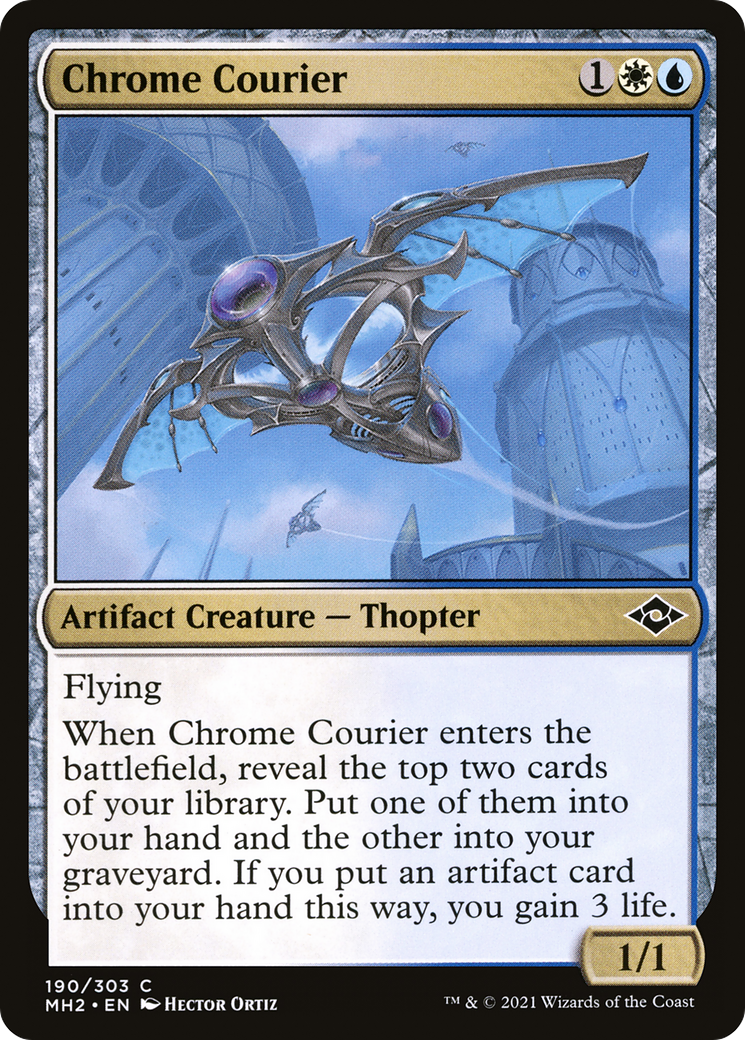 Chrome Courier (MH2-190) [Modern Horizons 2] MTG Single Wizards of the Coast
