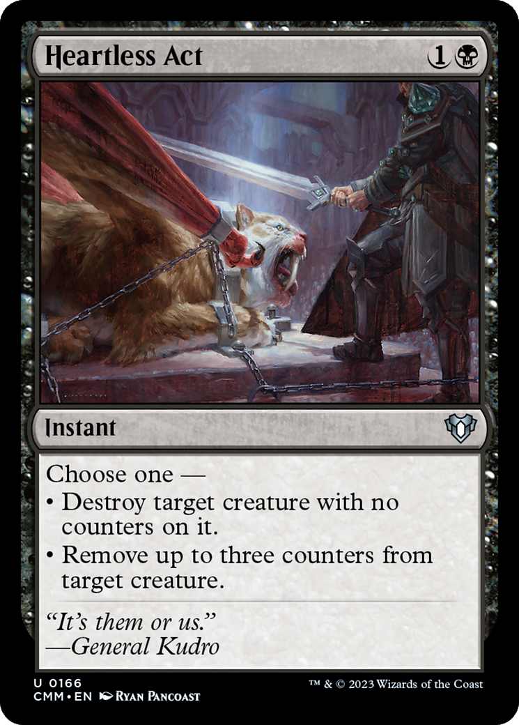 Heartless Act (CMM-166) [Commander Masters] Foil MTG Single Wizards of the Coast