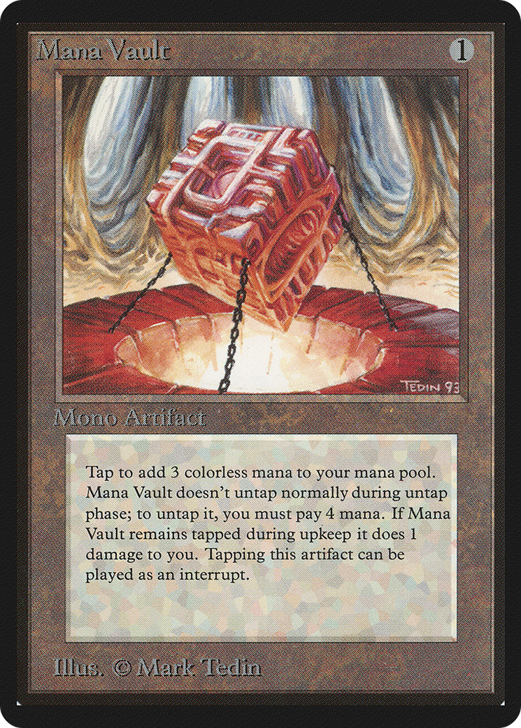 Mana Vault (LEB-260) [Oldschool] Limited Edition Beta MTG Single Wizards of the Coast