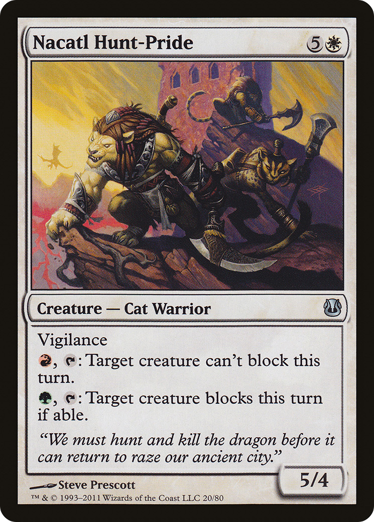 Nacatl Hunt-Pride (DDH-020) [Misc] Duel Decks: Ajani vs. Nicol Bolas MTG Single Wizards of the Coast