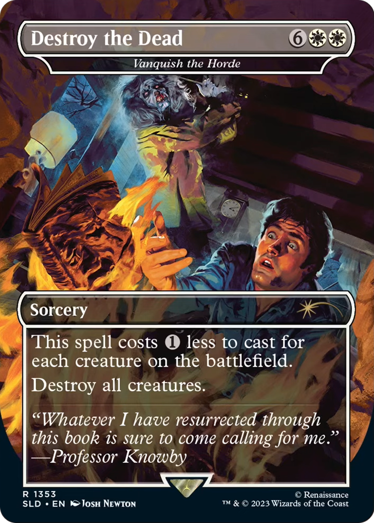 Destroy the Dead - Vanquish the Horde (SLD-1353) [Secret Lair] Drop (Borderless) MTG Single Wizards of the Coast