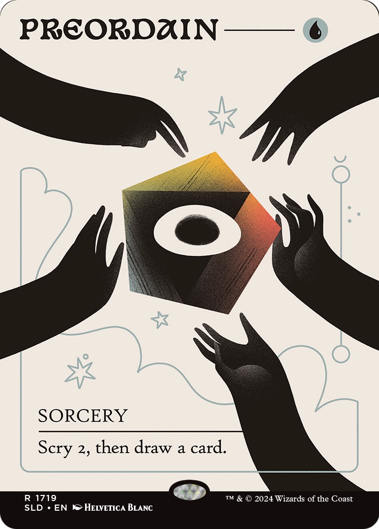 Preordain (1719) (SLD-1719) [Secret Lair] Drop (Borderless) MTG Single Wizards of the Coast