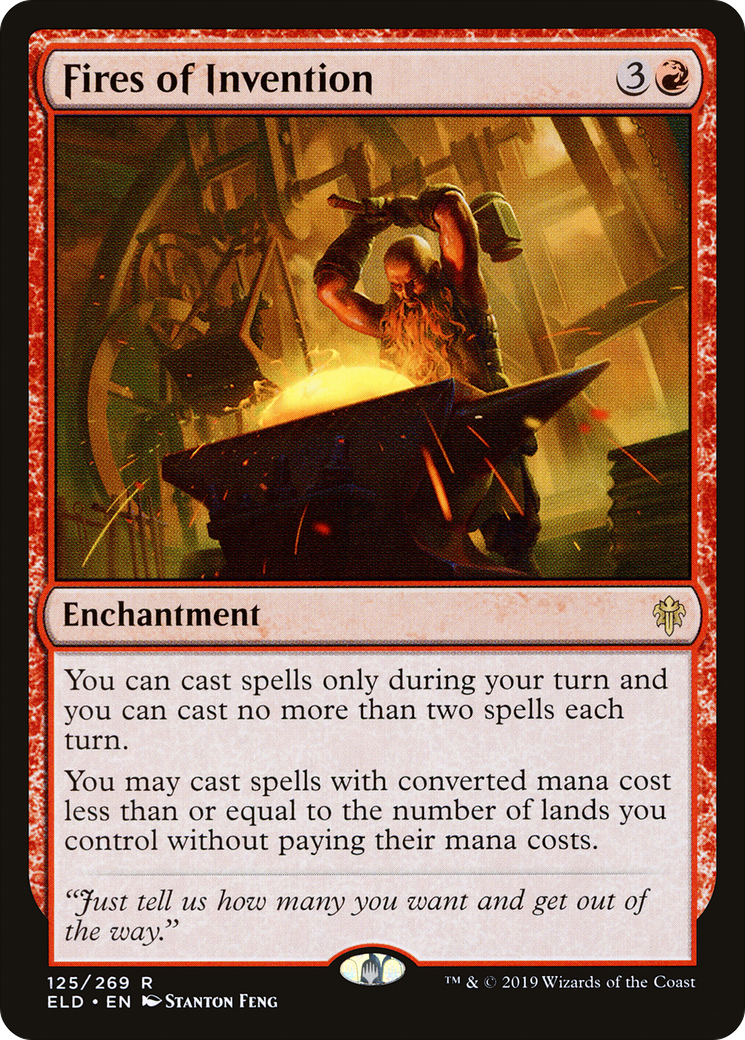 Fires of Invention (ELD-125) [Throne of Eldraine] Foil MTG Single Wizards of the Coast