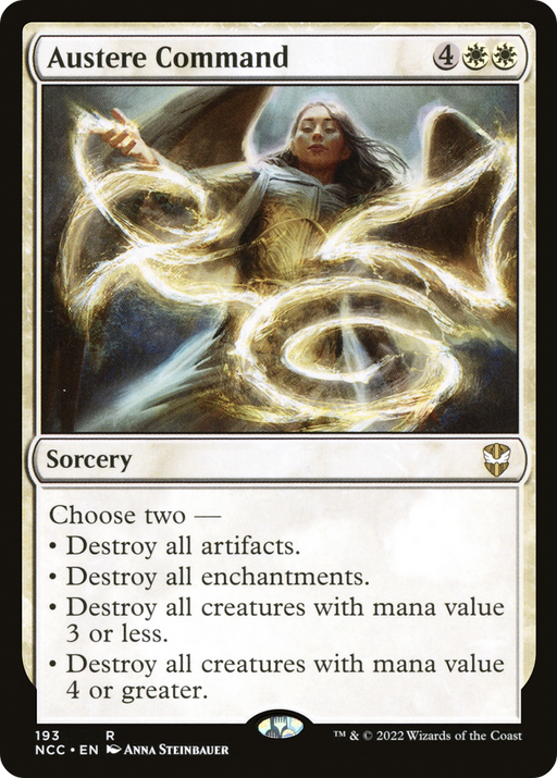 Austere Command (NCC-193) [New Capenna Commander] MTG Single Wizards of the Coast