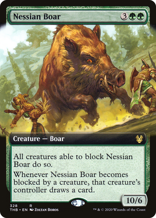 Nessian Boar (THB-328) [Theros Beyond Death] (Extended Art) MTG Single Wizards of the Coast