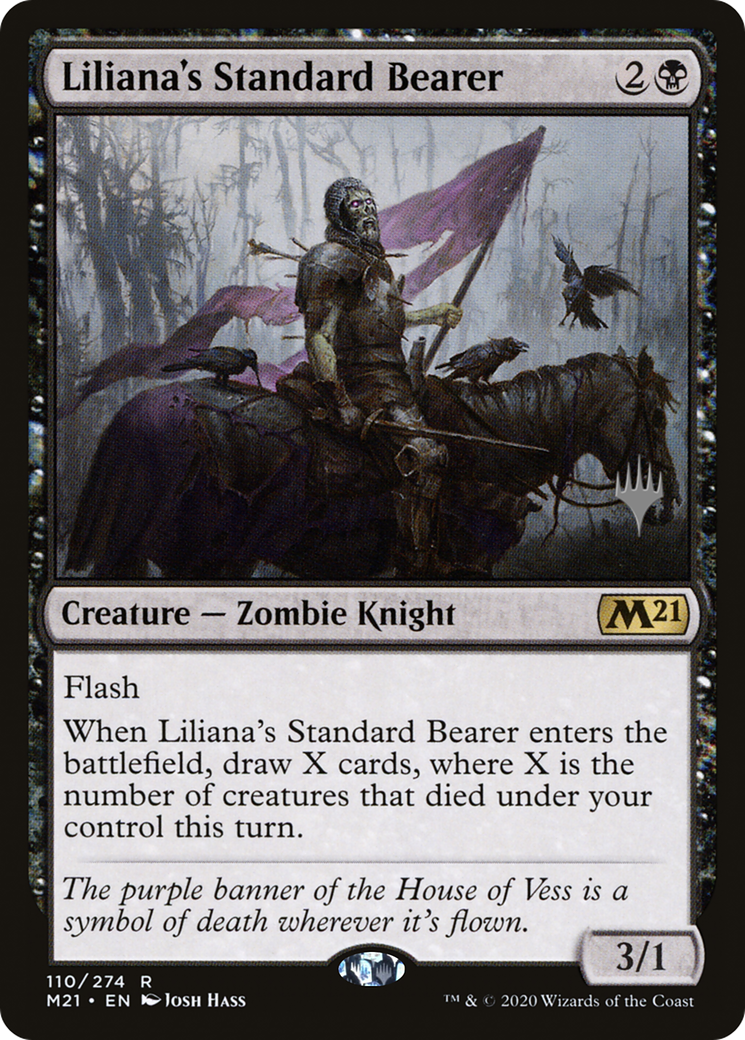 Liliana's Standard Bearer (PPM21-110P) [Core Set 2021 Promos] Foil MTG Single Wizards of the Coast