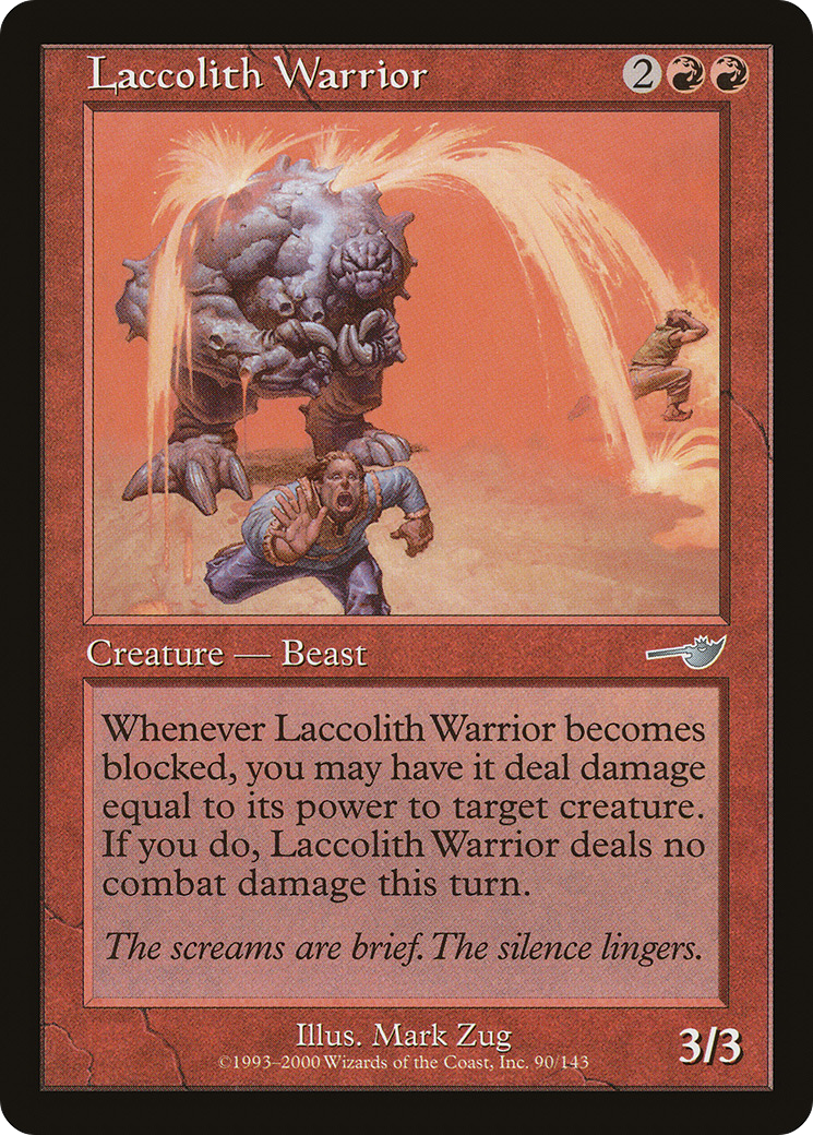 Laccolith Warrior (NMS-090) [Nemesis] MTG Single Wizards of the Coast
