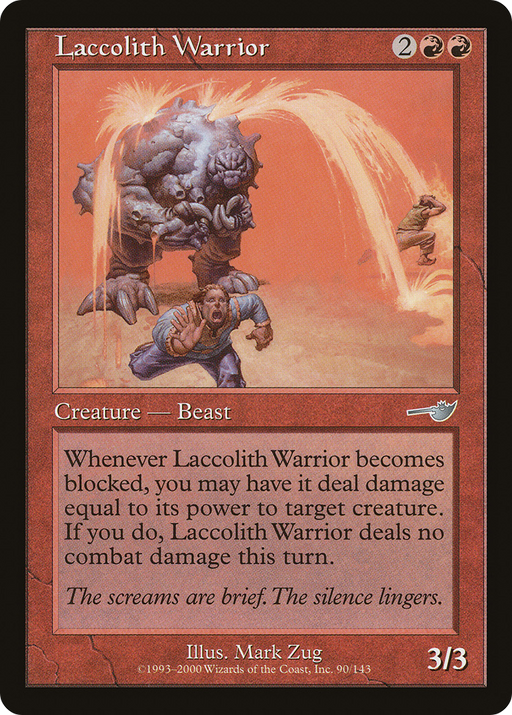Laccolith Warrior (NMS-090) [Nemesis] MTG Single Wizards of the Coast