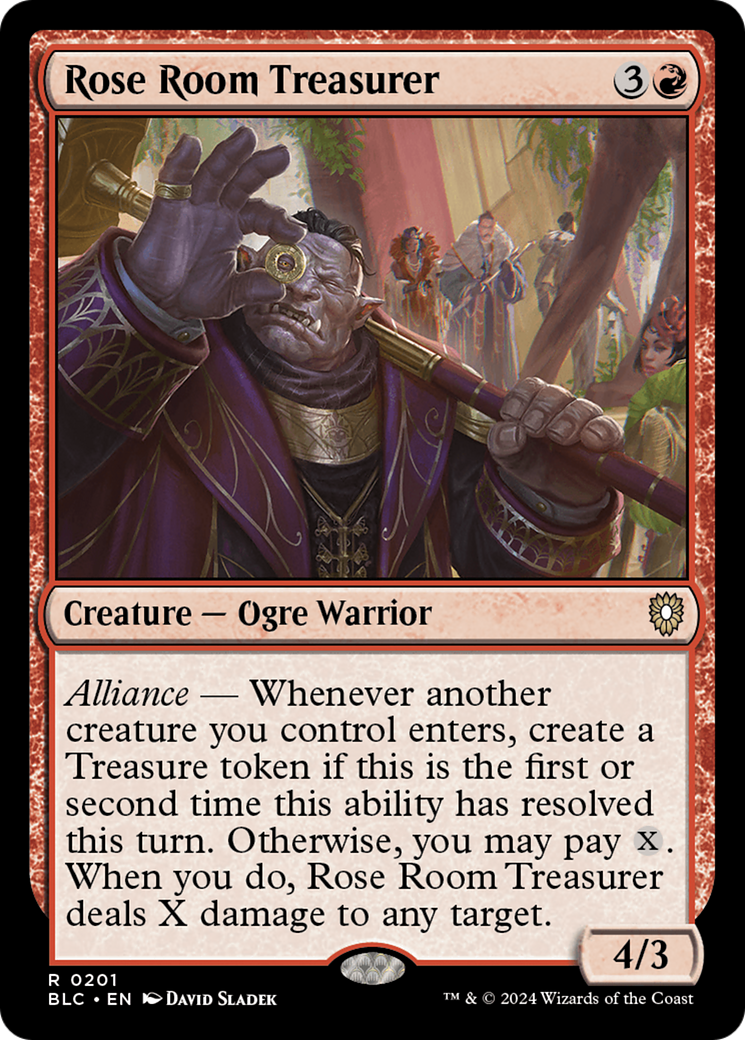 Rose Room Treasurer (BLC-201) [Bloomburrow Commander] MTG Single Wizards of the Coast