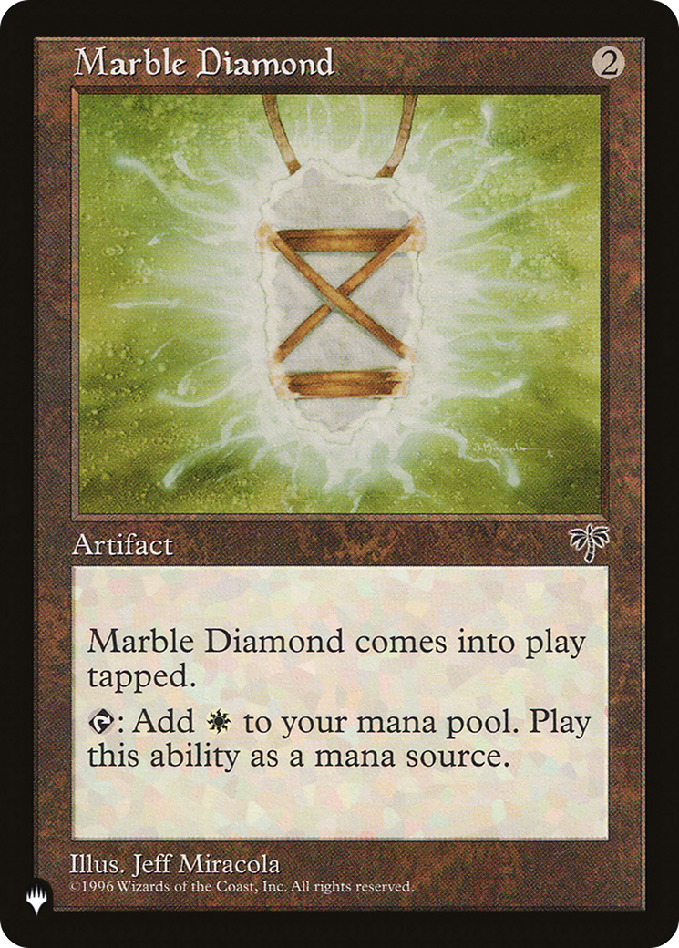Marble Diamond (LIST-MIR-310) [Mystery Booster] The List MTG Single Wizards of the Coast