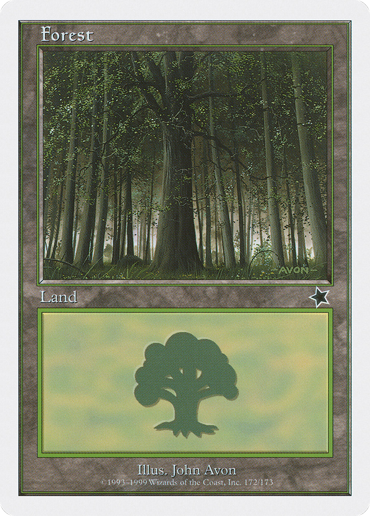 Forest (S99-172) [Misc] Starter 1999 MTG Single Wizards of the Coast