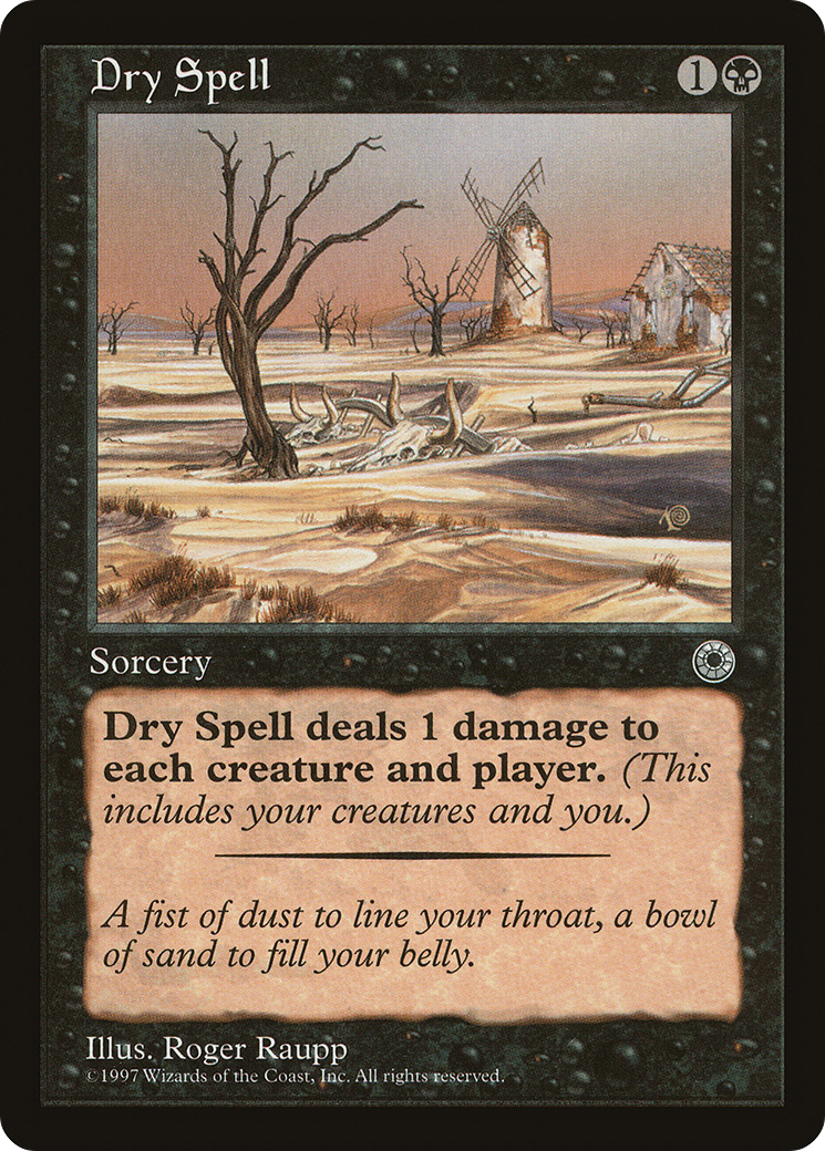 Dry Spell (POR-) [Misc] Portal MTG Single Wizards of the Coast