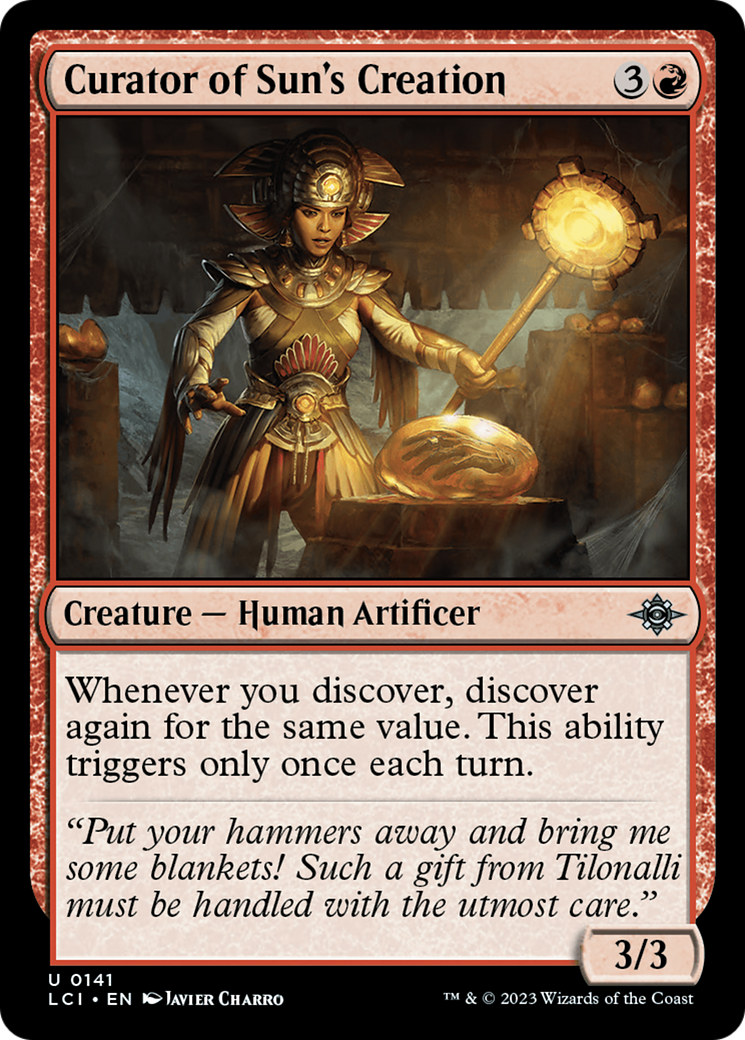 Curator of Sun's Creation (LCI-141) [The Lost Caverns of Ixalan] Foil MTG Single Wizards of the Coast