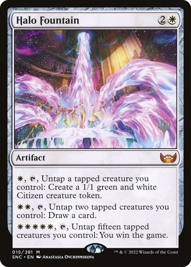 Halo Fountain (PPSNC-015) [Streets of New Capenna Promos] MTG Single Wizards of the Coast